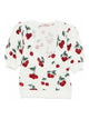Twin-Set White T-Shirt With All-Over Cherry Graphic