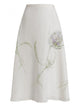 Alberta Ferreti Linen Skirt