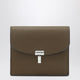 Toteme Taupe Grainedleather Tlock Card Holder
