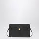 Toteme Crossbody Bag With Belt Detail In Black Pebbled Leather