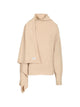 The Attico Wool Scarf Sweater