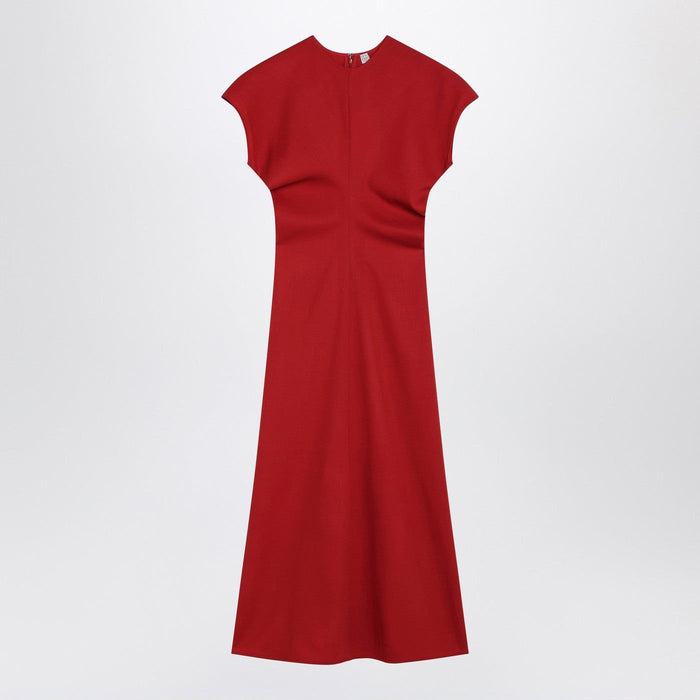 Toteme Red Wool Midi Dress