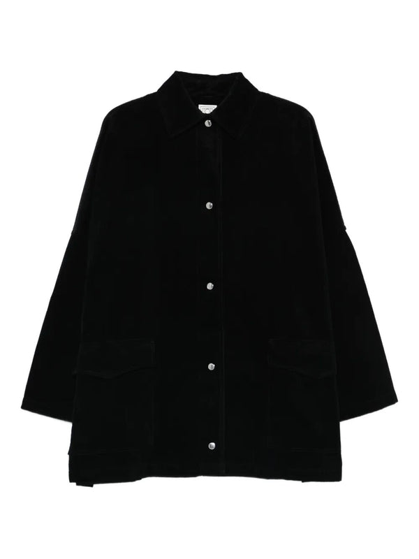 Toteme Black Corduroy Overshirt Jacket