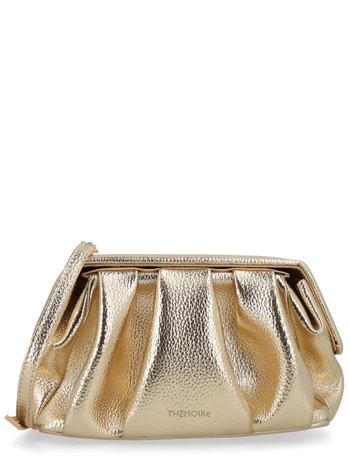 Themoirè Gold Polyurethane Handbag
