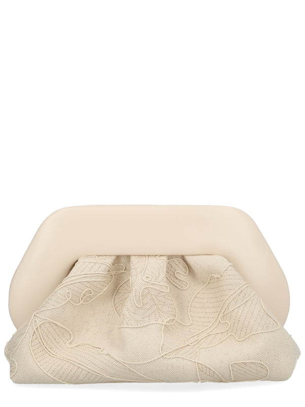 Themoirè Ivory Hemp-Cotton Handbag