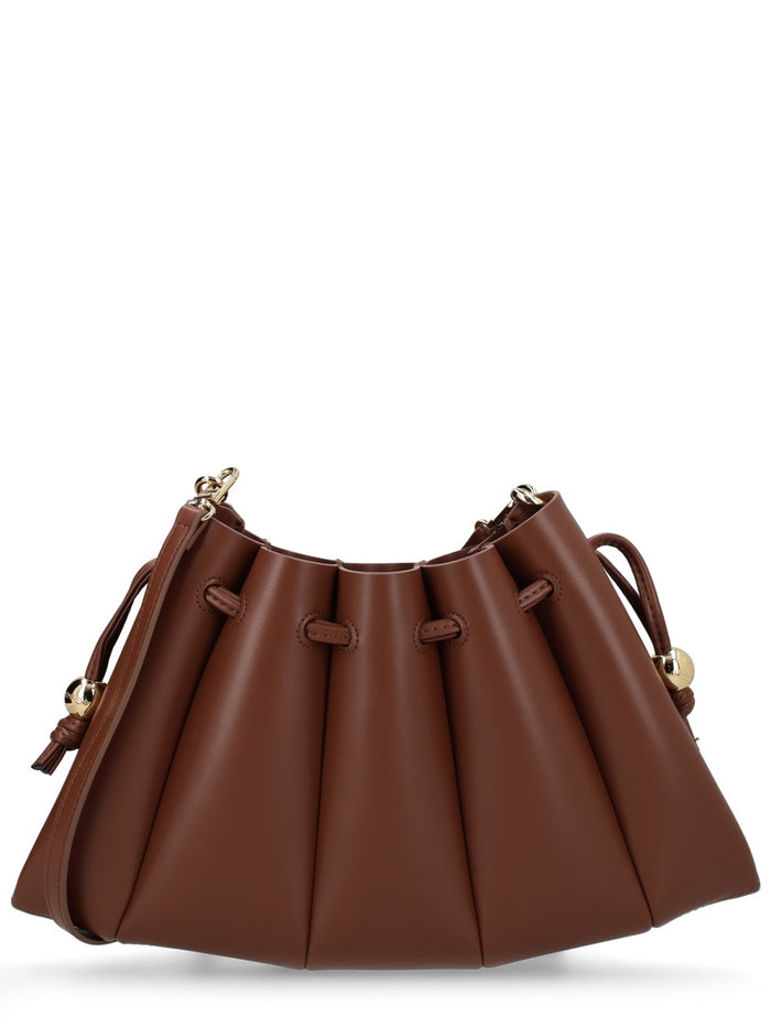 Themoirè Brown Recycled Crossbody Bag