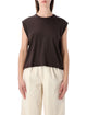 Sessun Sessùn Deedoo Espresso Sleeveless Tencel™ T-Shirt
