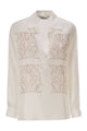 Max Mara Mxmfiltro - Silk Shirt With Monogram Print