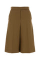 Max Mara Biscuit Wool Superbo Bermuda Shorts