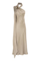 Max Mara Mxevasto - One-Shoulder Long Dress In Pure Silk
