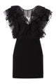 Max Mara Mxecloro - Silk Mini Dress With Ruffle Detailing