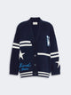 Weekend Max Mara Wkdbelgio - Virgin Wool Cardigan With Graphic Intarsia