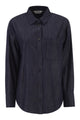 S Max Mara Stmnora - Lightweight Denim Shirt With Jewelled Detail