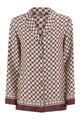 S Max Mara Stmmambo - Pure Silk Printed Shirt