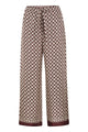 S Max Mara Stmamelia - Printed Silk Twill Wide-Leg Trousers