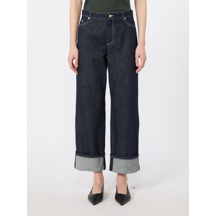 S Max Mara Smmpoggio Denim Trouser Navy