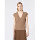 S Max Mara Smmbacca Waistcoat Camel