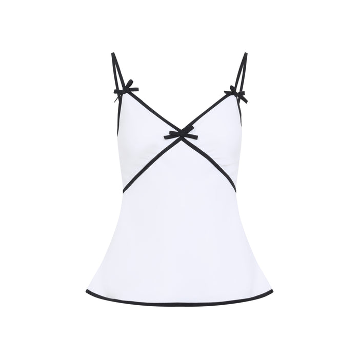 Moschino Couture White Bow Top