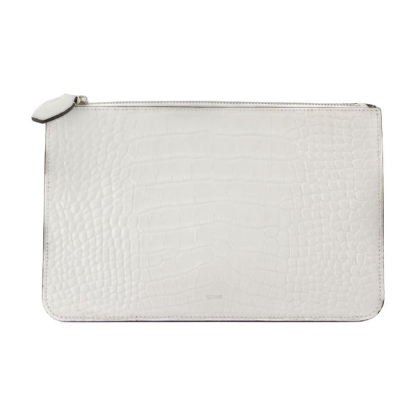 Toteme Threefold Clutch -  - Leather - White