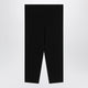 Toteme Black Viscose Blend Cropped Leggings