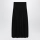 Toteme Soft Gathered Long Skirt In Viscose, Black