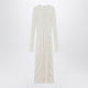 Toteme Light Apricot Crinkled Knit Dress