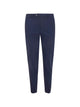 Rrd Navy Blue Wool Cotton Linen Viscose Polyester Trousers