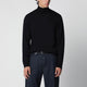 Roberto Collina Black Wool Turtleneck Sweater