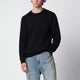 Roberto Collina Black Wool Crewneck Sweater