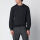 Roberto Collina Anthracite Grey Wool Crew-Neck Sweater