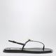 Toteme Black Nappa Tstrap Sandals