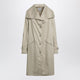 Toteme Oversize Organic Cotton Trench Coat In Beige