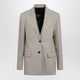 Toteme Beige Frayedlapel Natural Linen Blazer