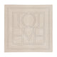 Toteme Embroidered Monogram Scarf -  - Silk - Beige