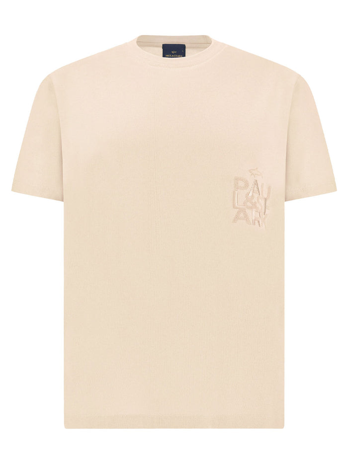 Paul & Shark Bold Embroidery Cotton Jersey T-Shirt
