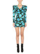 Alessandra Rich Mini Satin Dress