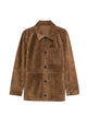 Yves Salomon Buttoned Suede Jacket