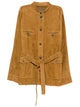 Yves Salomon Belted Suede Jacket