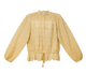 Isabel Marant Beige Lace Detail Drawstring Shirt