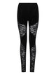 Nina Ricci Patchwork Leggings With Lace Inserts