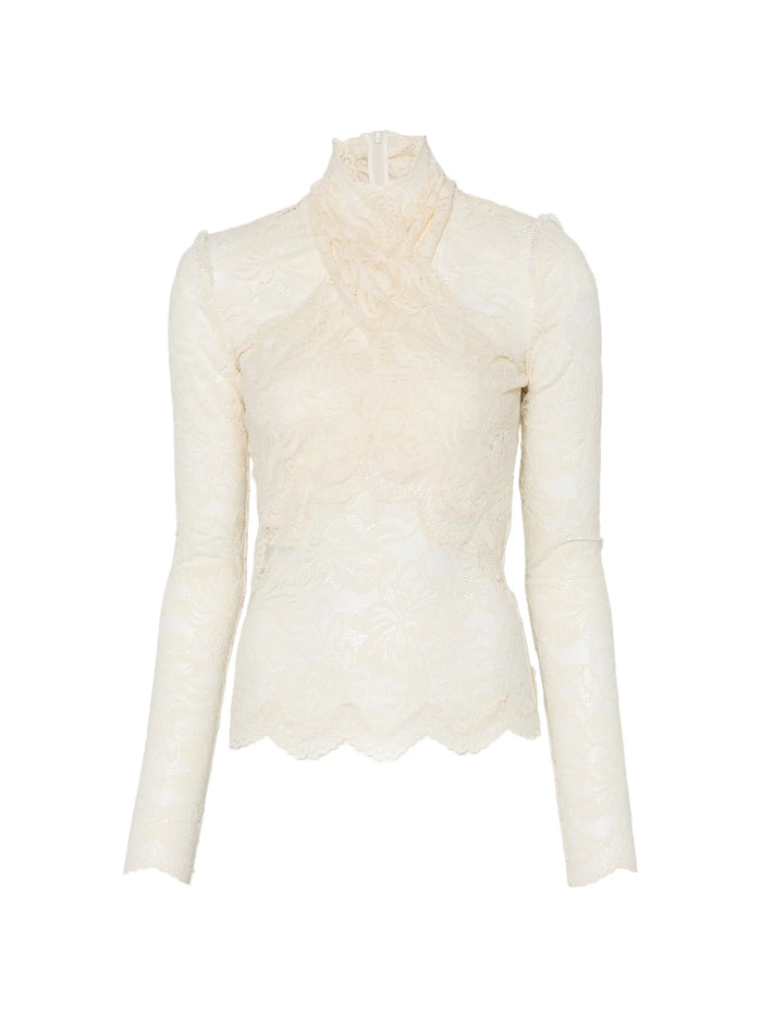 Paco Rabanne Ivory Polyamide Elastane Top