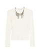 Paco Rabanne Cream Viscose Polyamide Sweater Cardigan