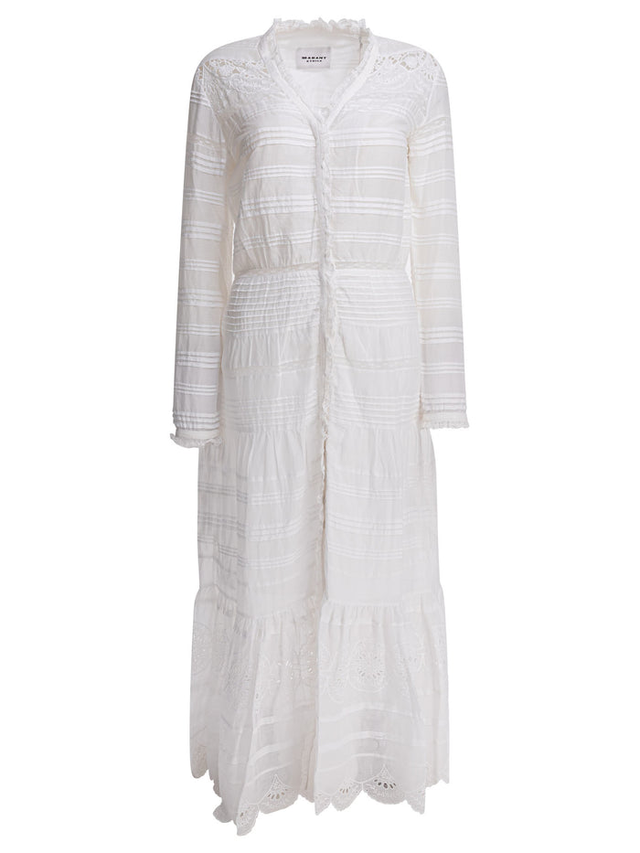 Isabel Marant Etoile White Cotton Dress
