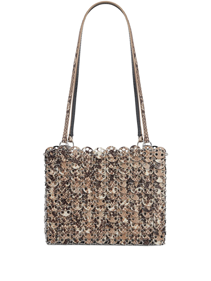 Paco Rabanne Snake White Silver Calf Brass