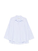 White Sand Striped Cotton Shirt