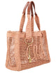 Chloé Pink Raffia Palm Handbag