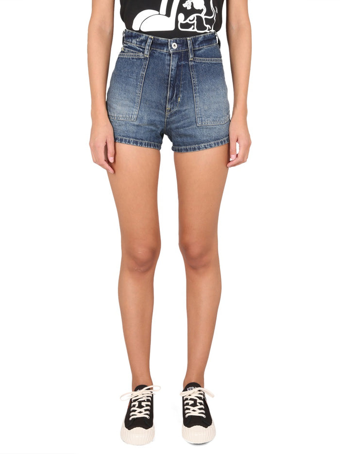 Kenzo Short In Denim