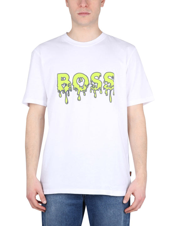 Boss Logo Print T-Shirt