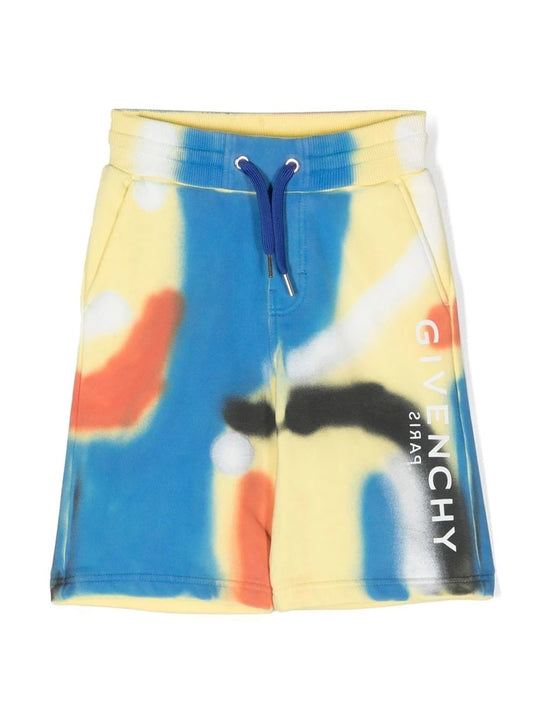 Givenchy Multicolor Bermuda Shorts Side Logo