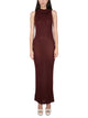 Saint Laurent Viscose Hooded Dress